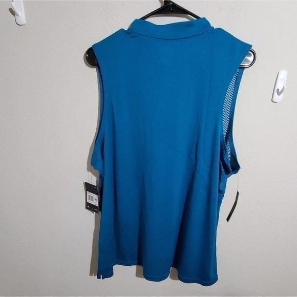 Promotions  NIKE teal zip dri-fit sleeveless golf shirt plus size XXL new!!! ore2RVQBQ all for you
