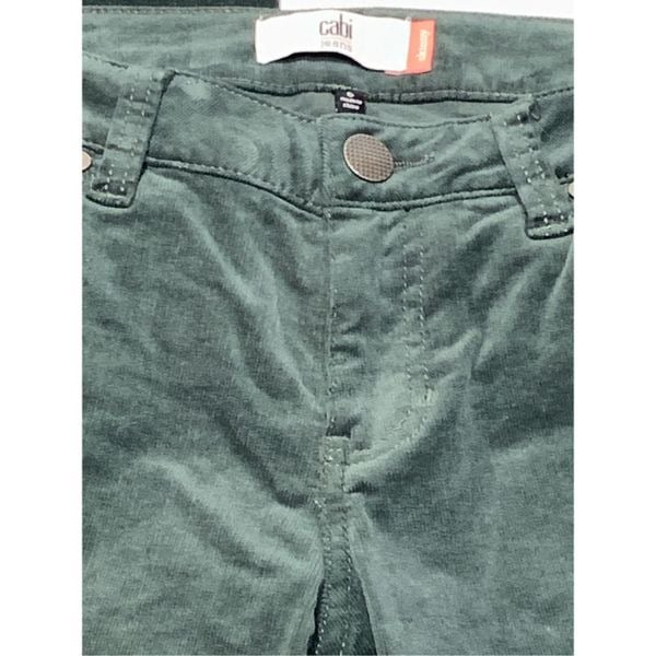 good price CAbi skinny, dark forest green corduroy pants, size 6 hCqRRuALt just for you