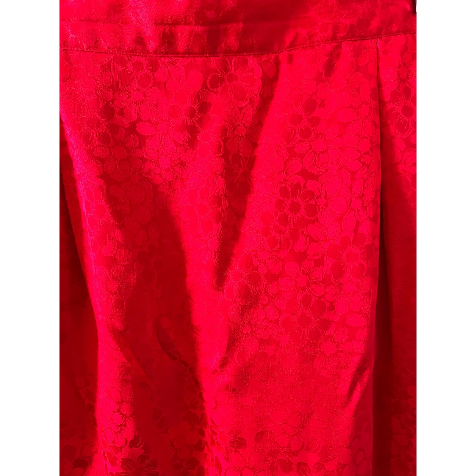 Buy Vintage silk midi skirt cherry red 6 J2sKfbdgW just buy it
