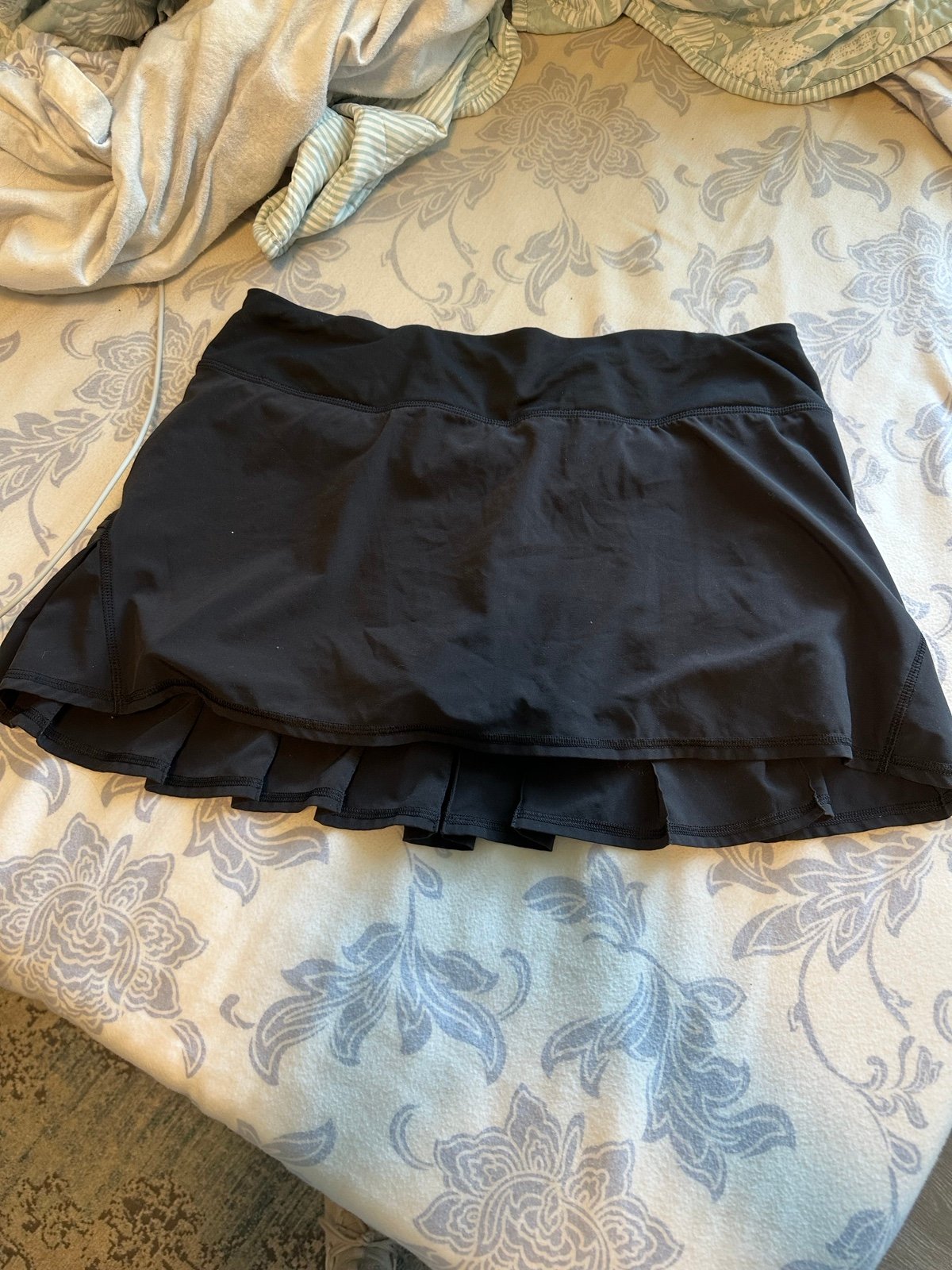 Elegant Lululemon Black Run Pace Setter Skirt NHJ2s6lEh Zero Profit 
