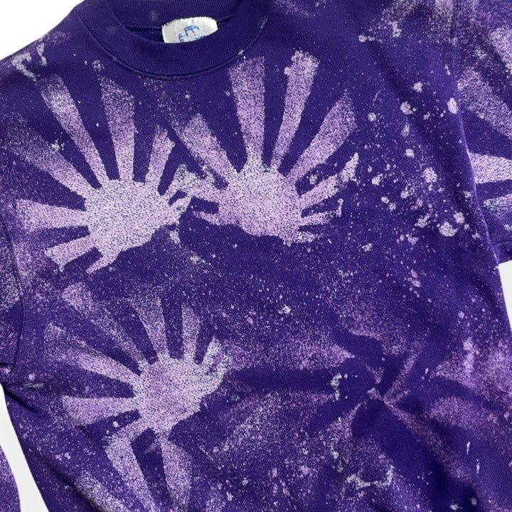 Factory Direct  Vintage Tie Dye Purple Crewneck Sweatshirt, Size Medium l2c4ut2rI Store Online