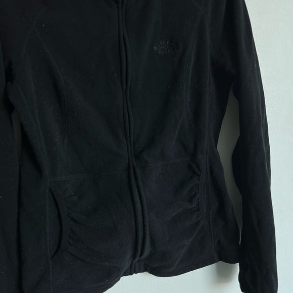 Comfortable North Face Black Fitted Zip Up Jacket w/ Hood NyN33KB8g US Outlet