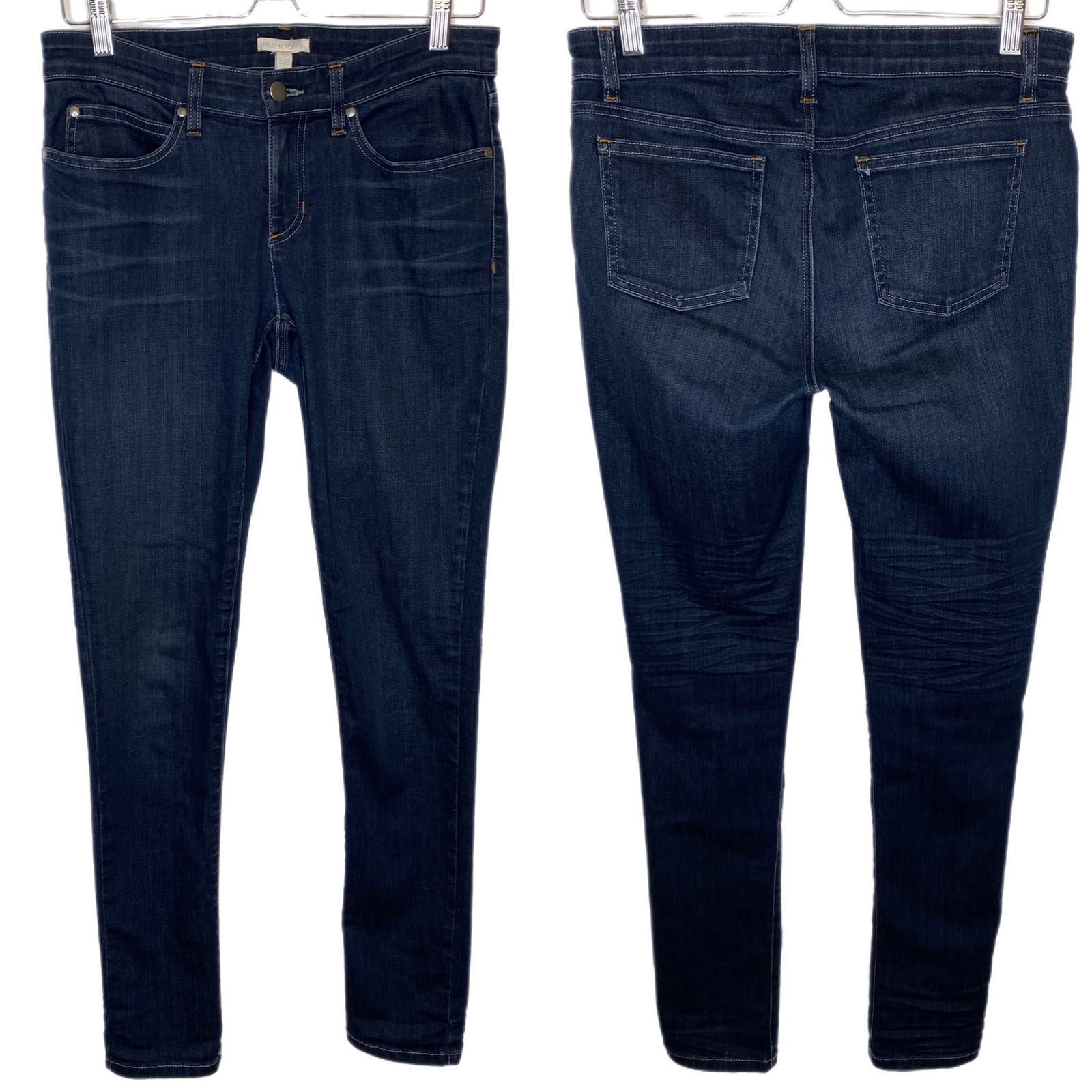 Beautiful Eileen Fisher Skinny Jeans Dark Wash Low Rise