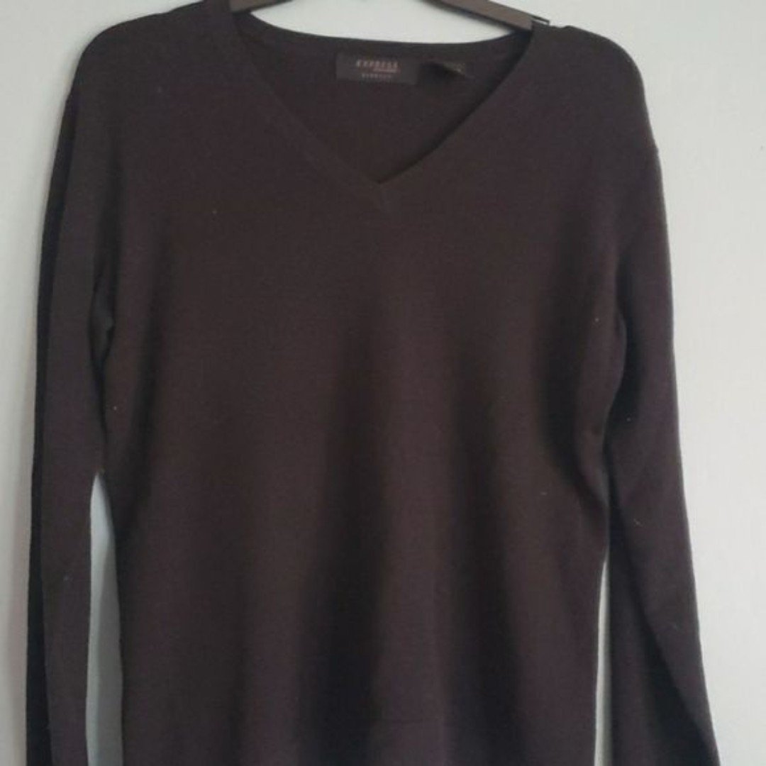 Custom EXPRESS // Black V-Neck Sweater Large oqUhzRILa all for you