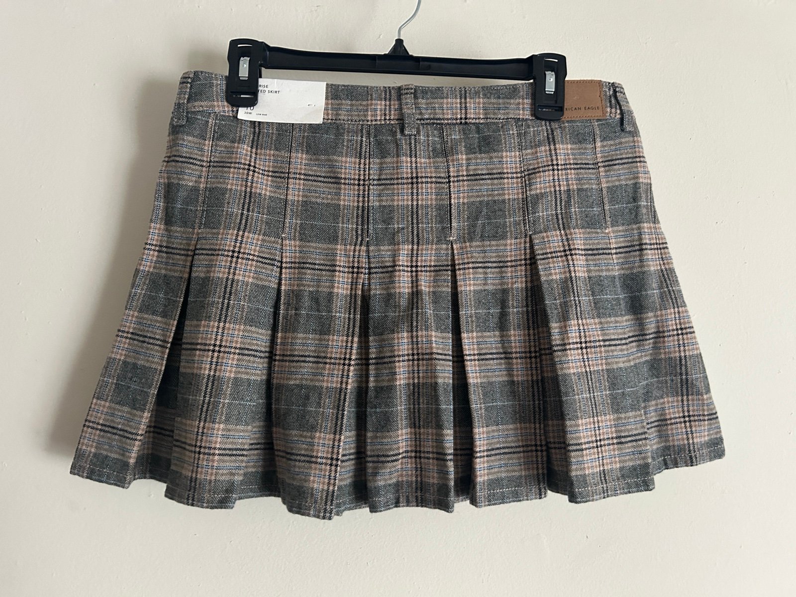 large discount NWT American Eagle Low Rise Pleated skirt Plaid size 10 jWq2vqLPw for sale