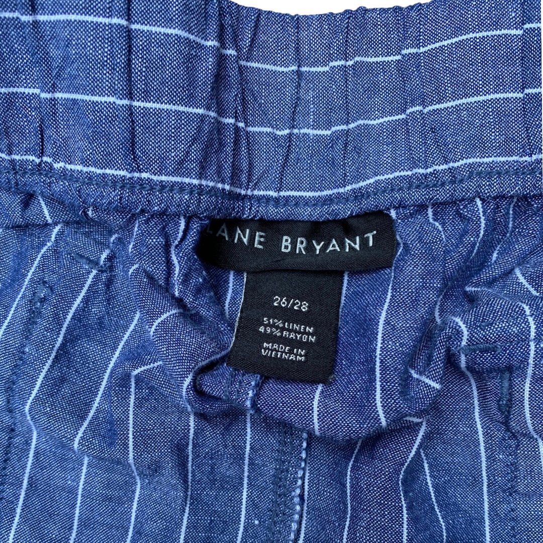 The Best Seller Lane Bryant Blue & White Striped Costal Granddaughter Grandma Plus Size Shorts PEvDiDkUt Wholesale