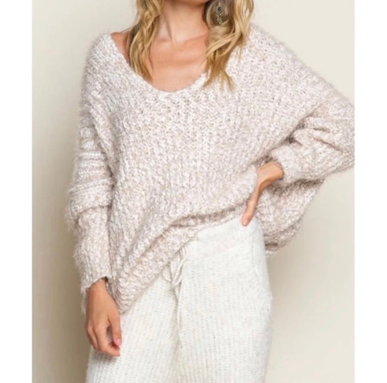 large discount WE THE FREE PEOPLE OVERSIZED PULLOVER SWEATER M/L J3Q8ijl6z Zero Profit 