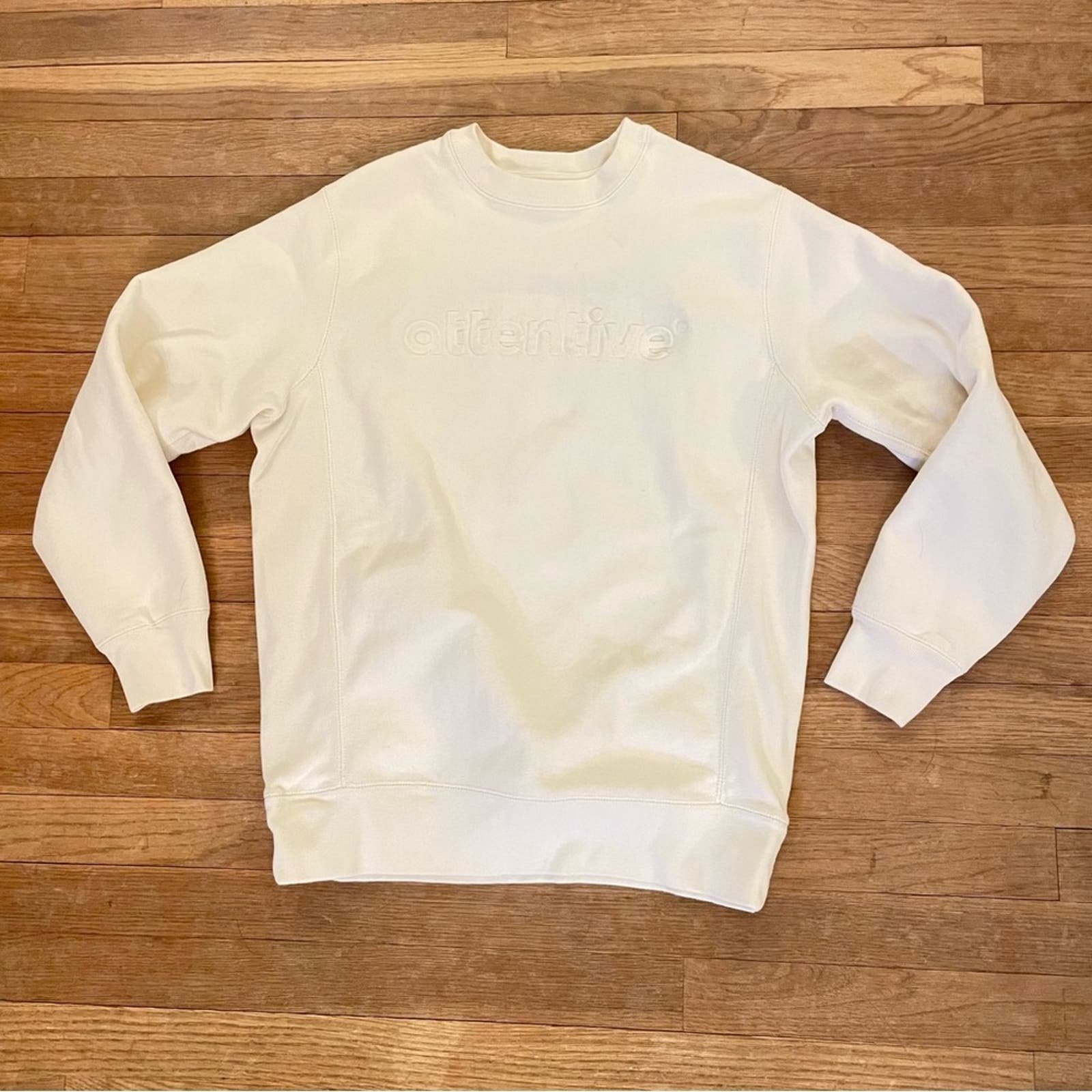 Fashion Alternative women´s white long sleeve sweatshirt shirt top size small S b3 kh5ojJkv1 hot sale