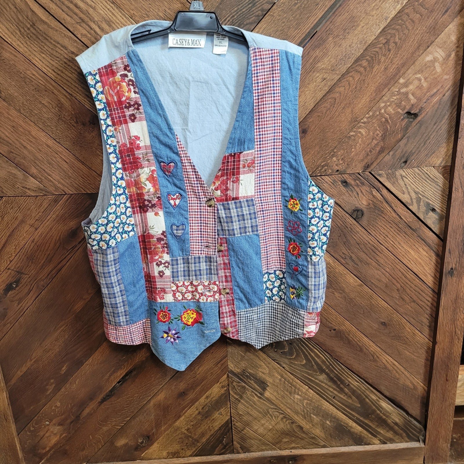 High quality Casey & Max patchwork Vest izfkkuuwl Count