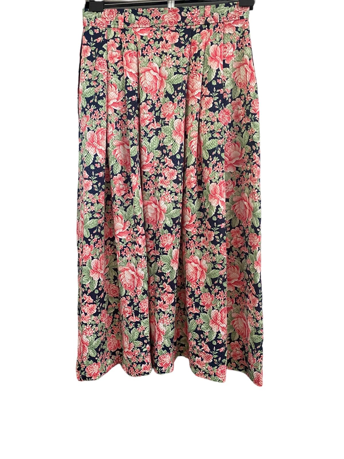 Beautiful Evan-Picone Multi Color Floral Pleated Skirt 