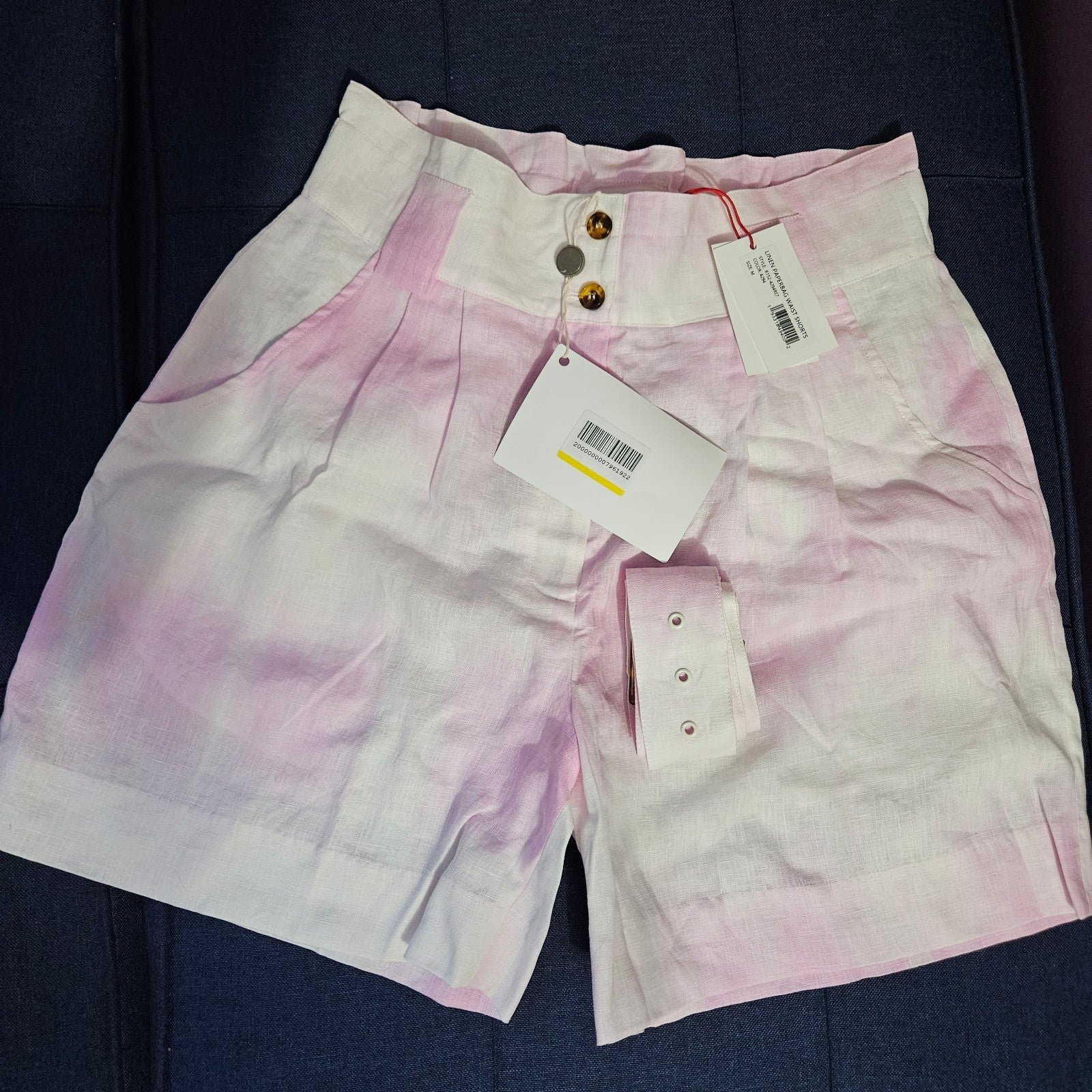 Amazing Solid & Striped Women Tie Dye High Waist Shorts sz M mhIAsxjzO Factory Price