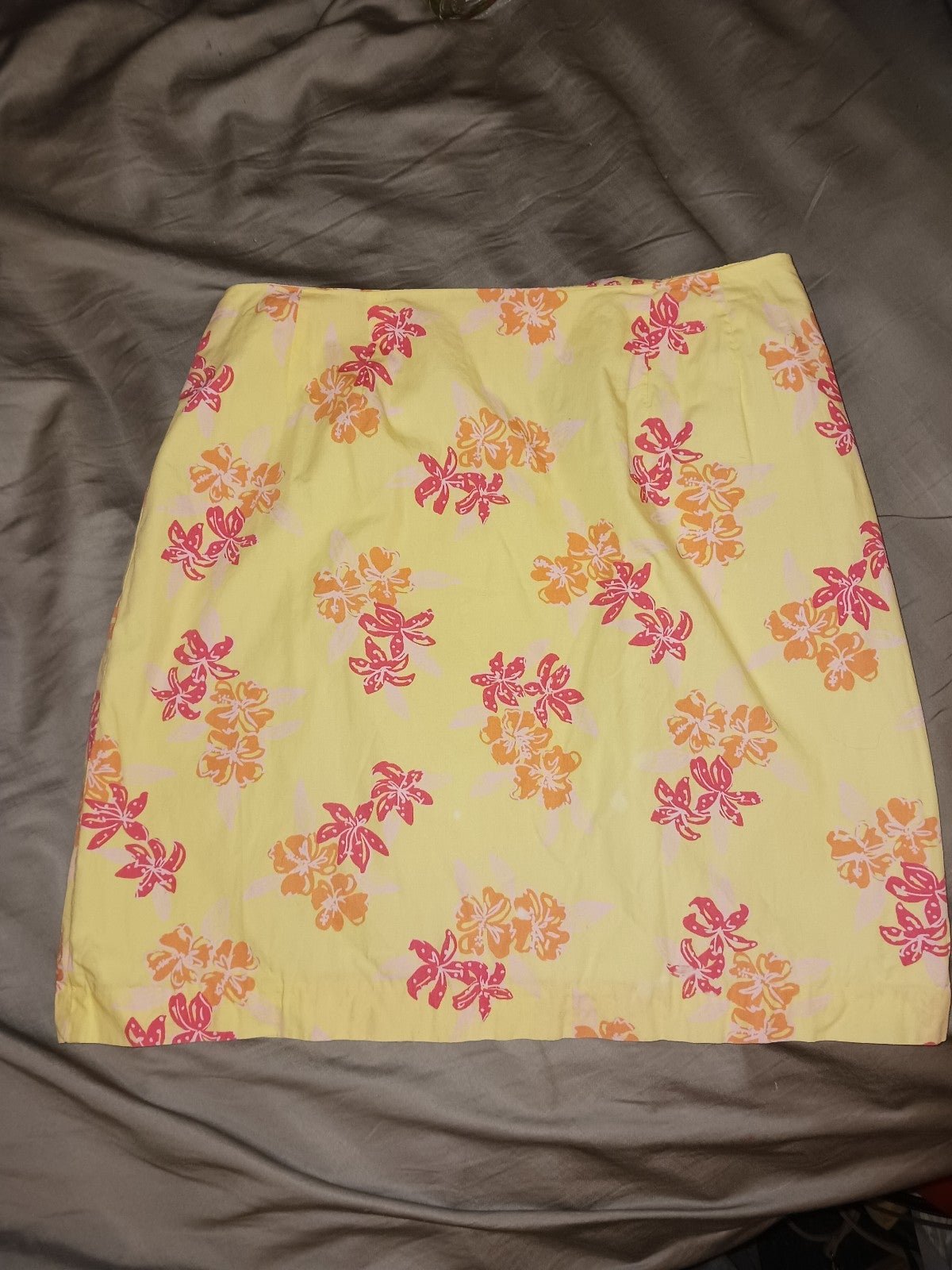 high discount LILLY PULITZER FLORAL PRINTED SKIRT (Sz 8