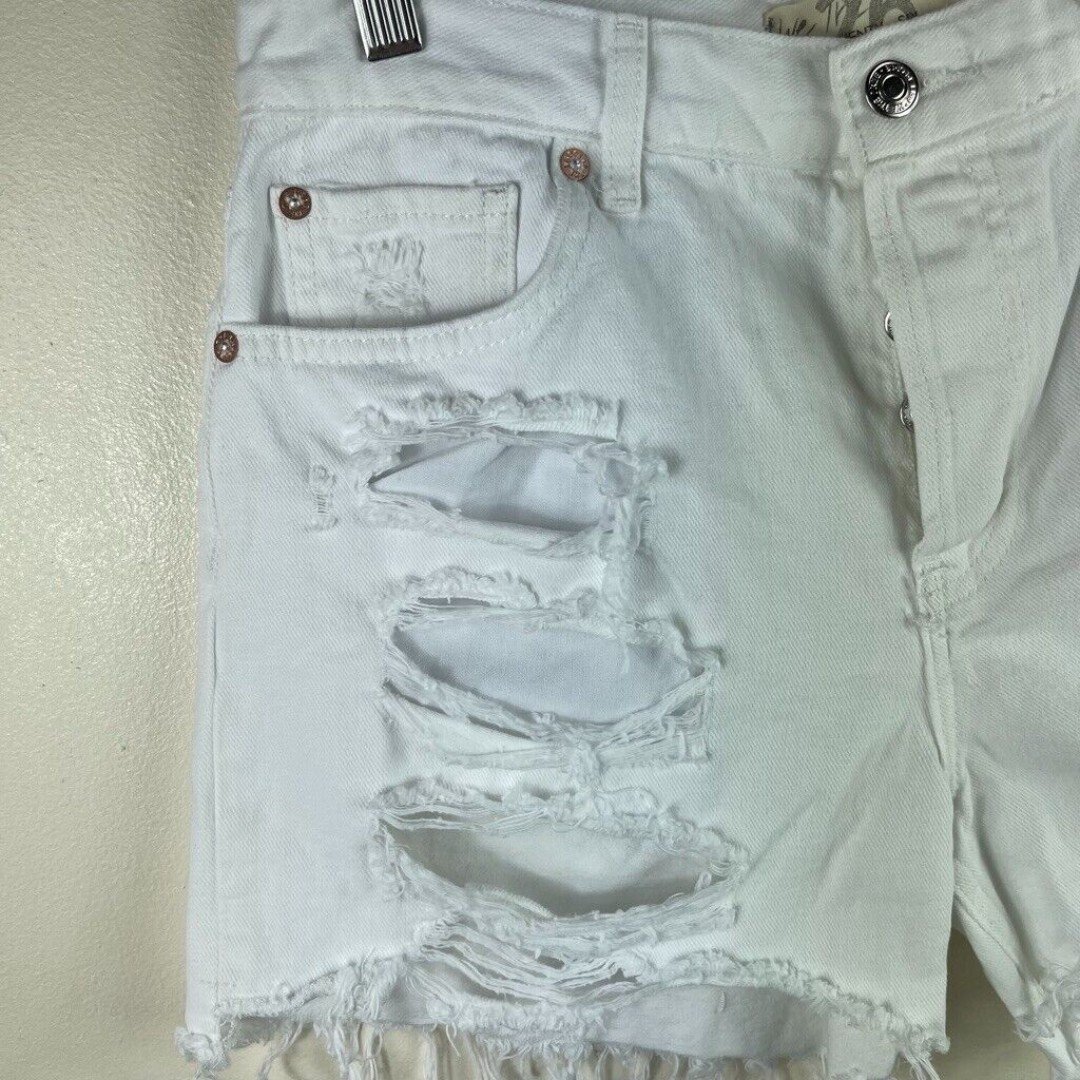 High quality Free People We The Free Women´s Maggie Mid-Rise Shorts CF6 Optic White Size 26 KYsiNrRNo just for you