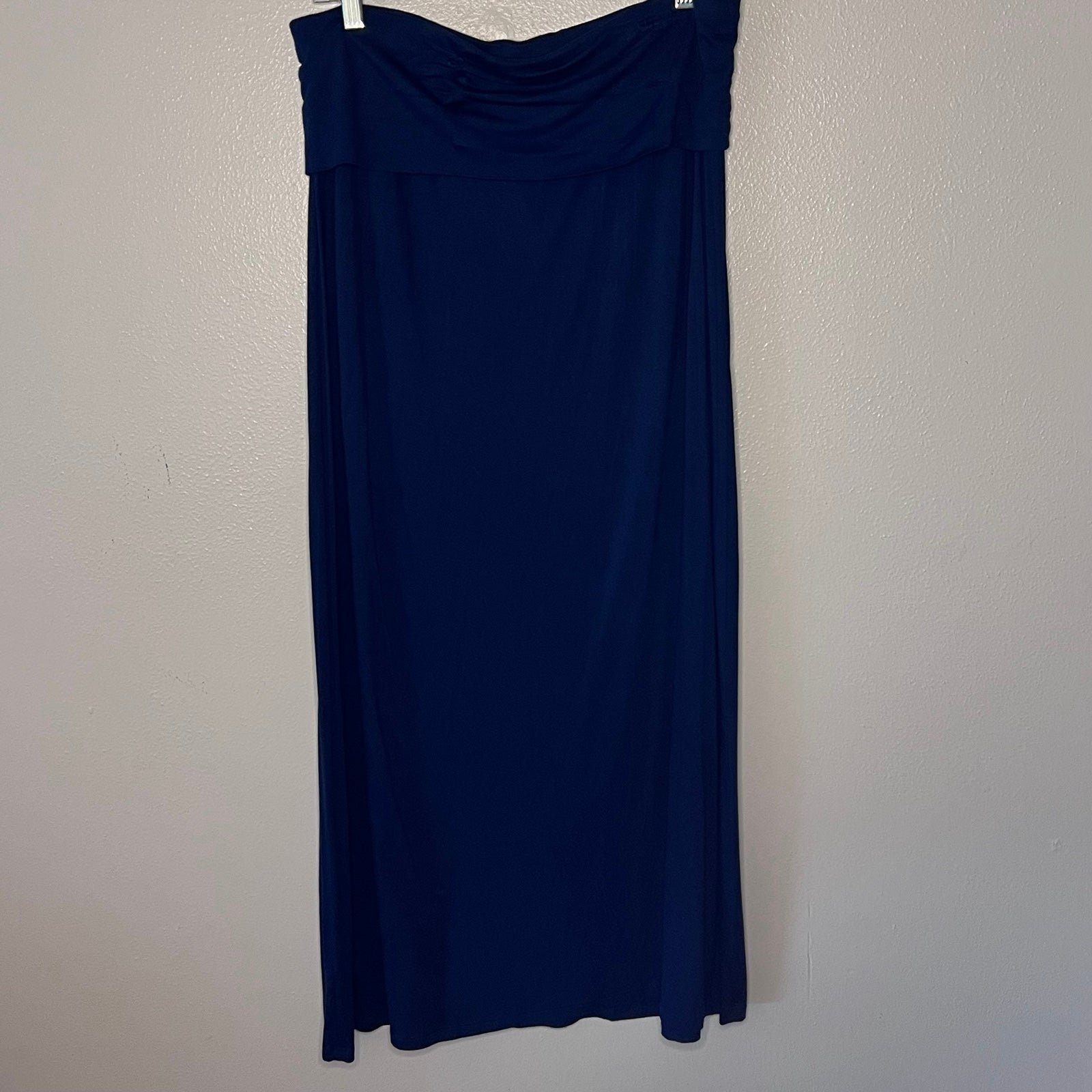Gorgeous Ana Blue Maxi Long Skirt Petite Large KisZiyjA