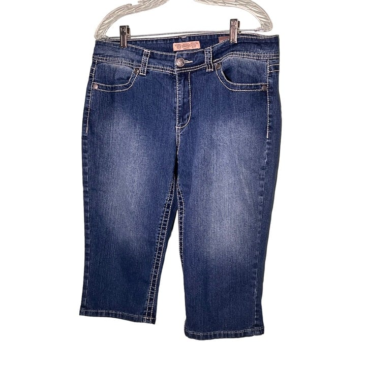 Fashion NINE WEST VINTAGE AMERICA COLLECTION Medium Wash Capri Jeans Size 14 LxaiP76uP Novel 