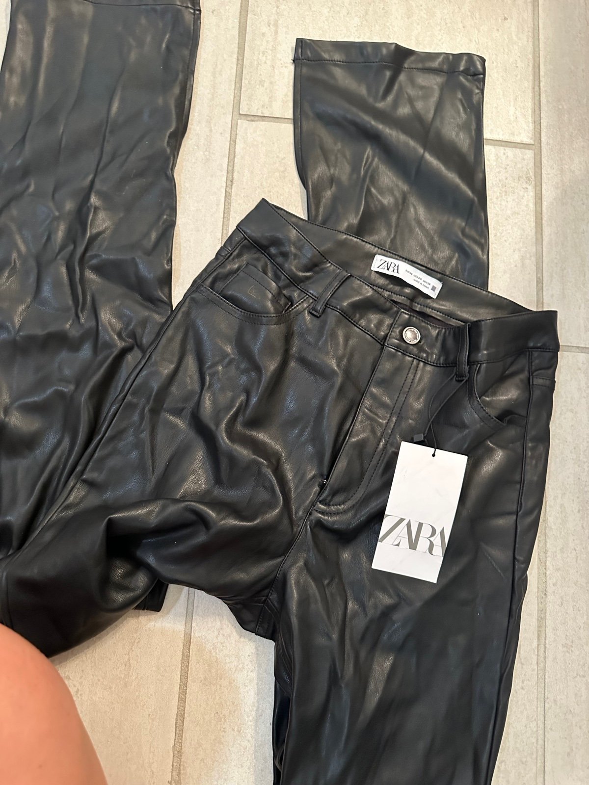 large discount Zara leather pants MRVOJ0icf best sale