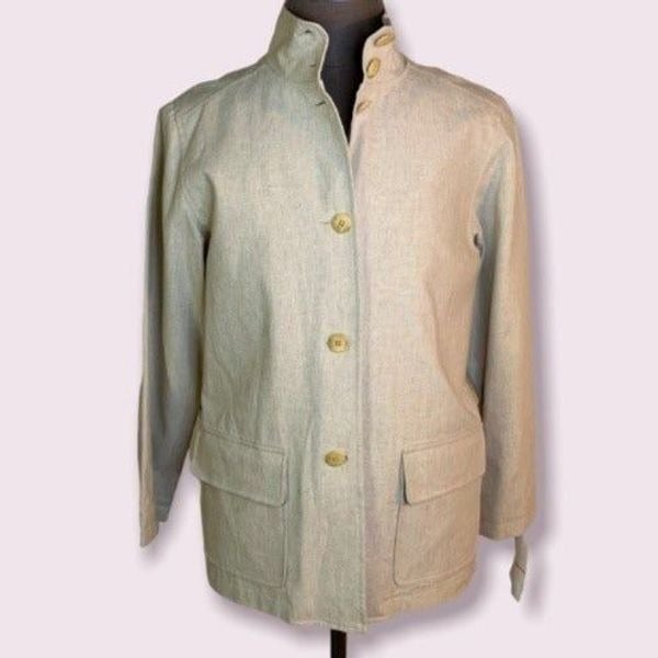 Beautiful Orvis Women´s size Medium natural Cotton linen suit coat blazer jacket New H7MnMfKUY Online Shop