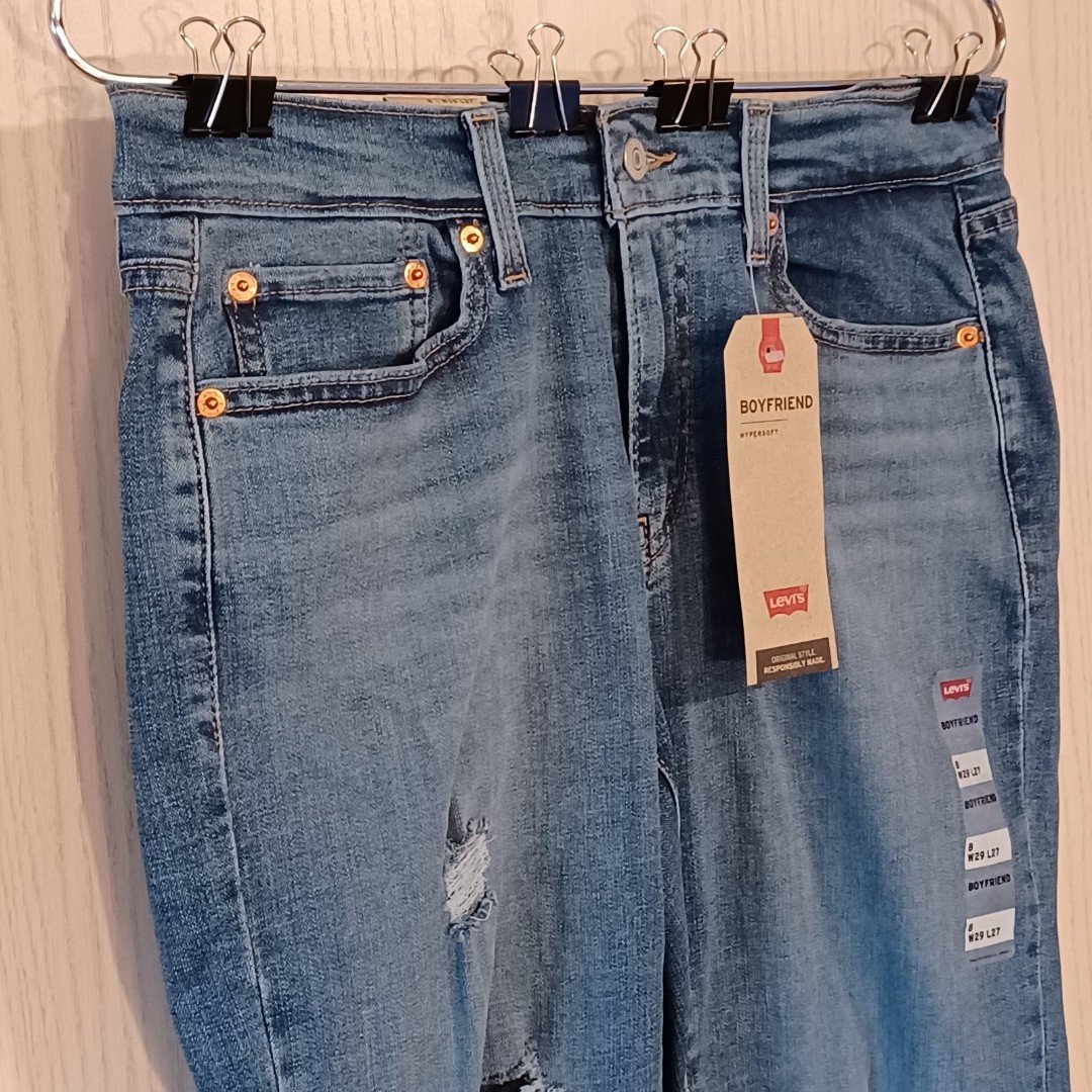 The Best Seller NWT Levi´s Boyfriend Jeans, Size 8, Mid-Rise, Stretch Denim, 29Wx27L, Distressed j0aPpnSfj Outlet Store