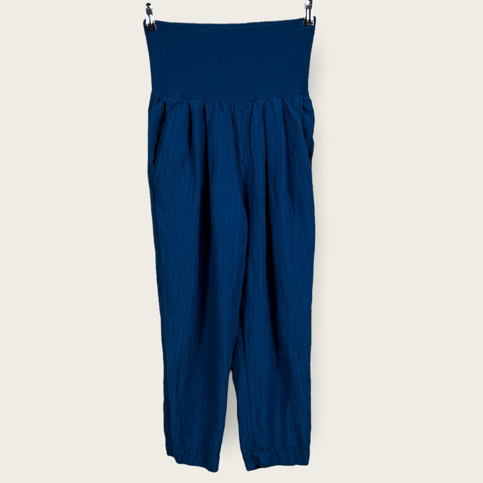 Fashion Anthropologie Hei Hei Size XS Eventide Blue Stripe Crop Fold Over Lounge Pants O3rMh6yQx Low Price