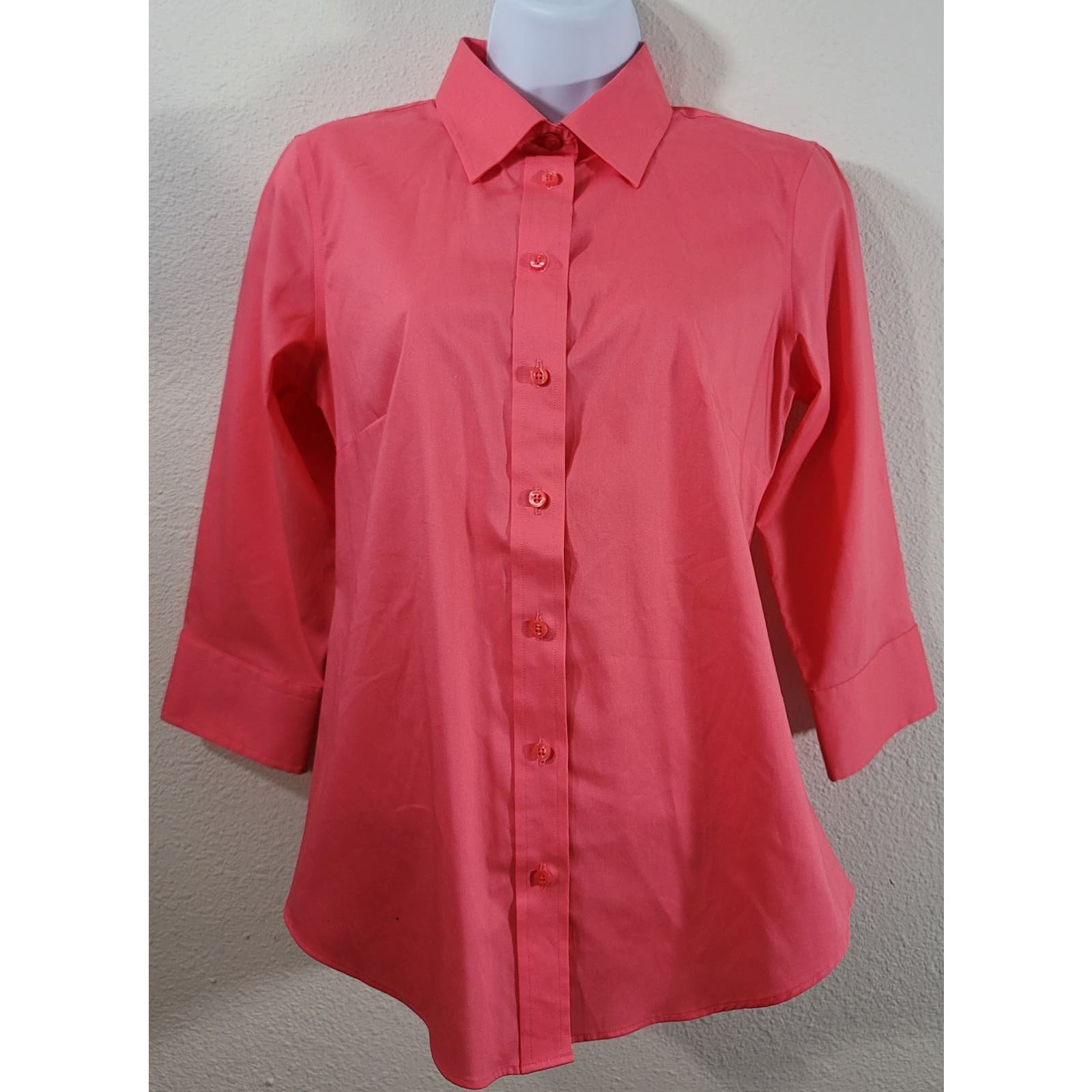 good price Kirkland Signature Pink Orange Button Up Top Small New Without Tags Lightweight plNQzCJLc Wholesale