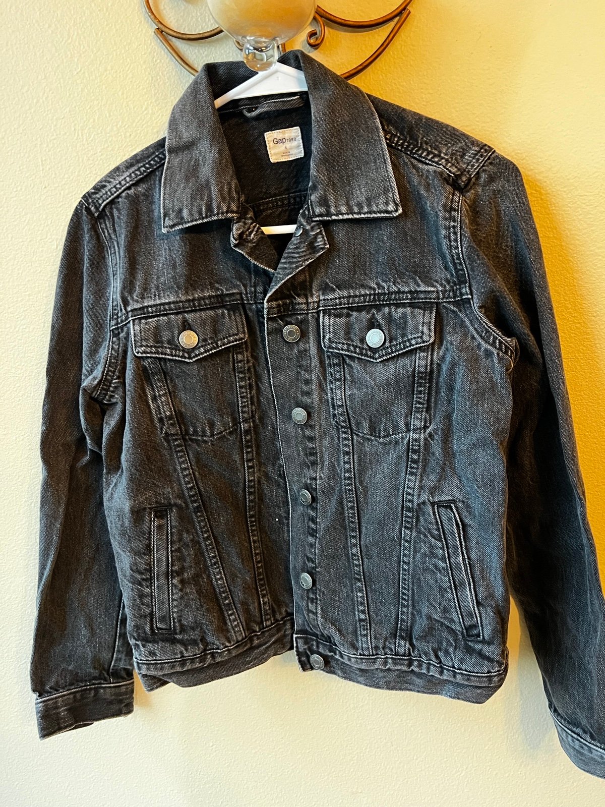 Gorgeous Gap denim jacket size small charcoal gray. Great condition LwkBOLjyx outlet online shop