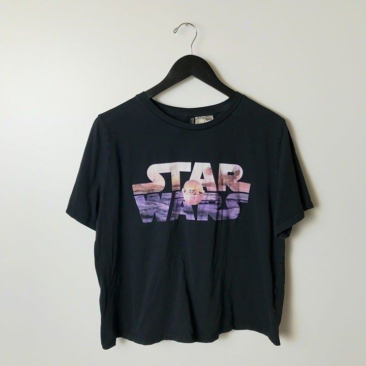 Authentic Star Wars x Divided H&M Baby Yoda T Shirt Graphic Tee Top Short Sleeve Cotton XL PMxLornqb Wholesale