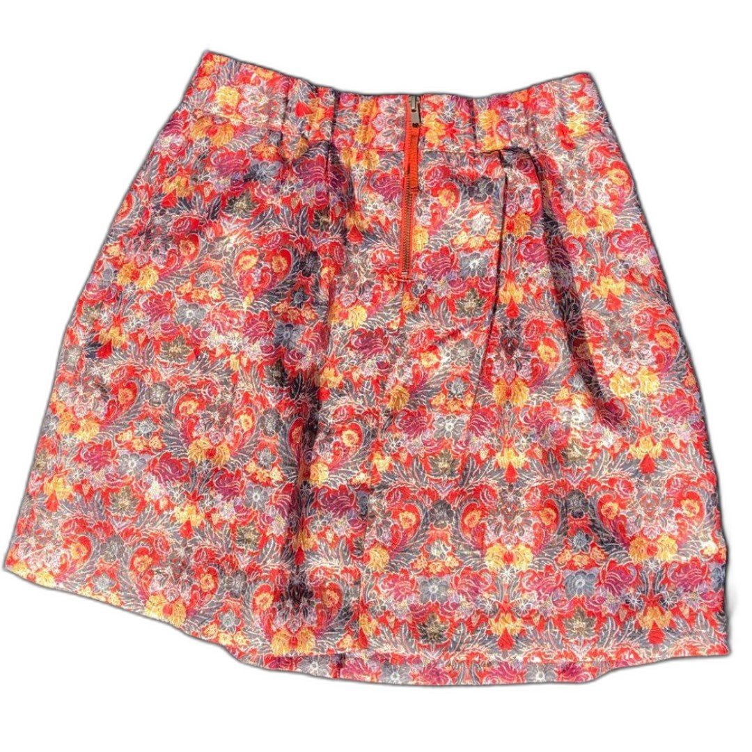 high discount Maeve Anthropologie Rosie Pleated Metallic Skirt Women´s Size Medium jrlNmlvPw Online Shop