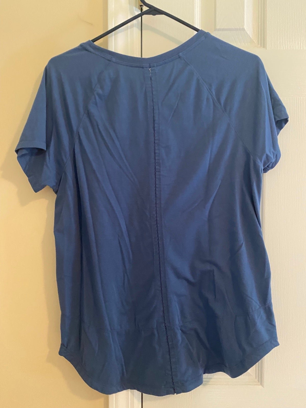 Personality womans blue loose fit  shirt FvoIOzy50 hot sale