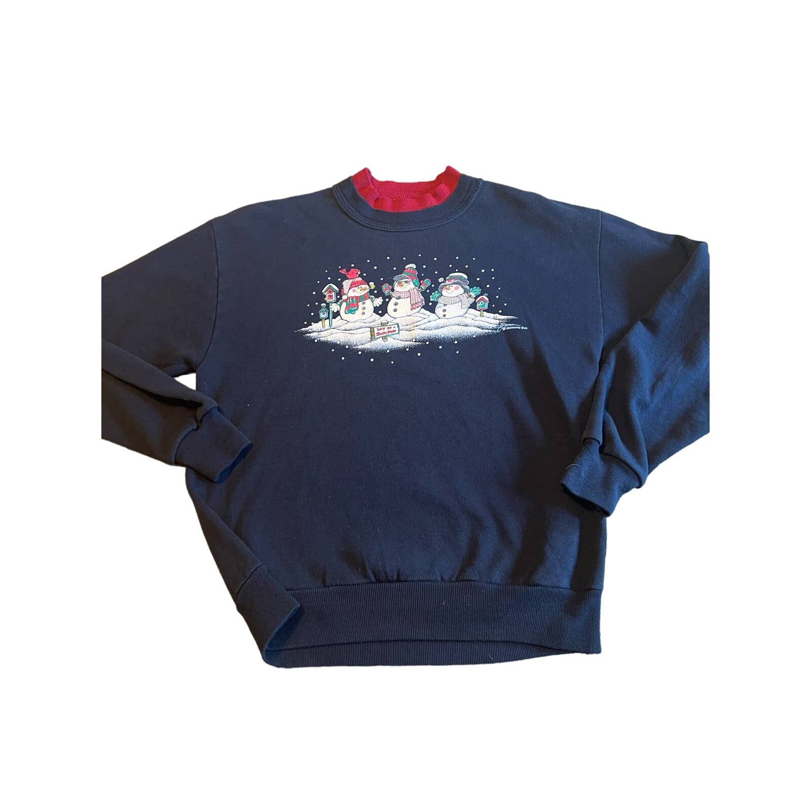 Amazing Vintage 90s Holiday Christmas Sweater - Snowmen