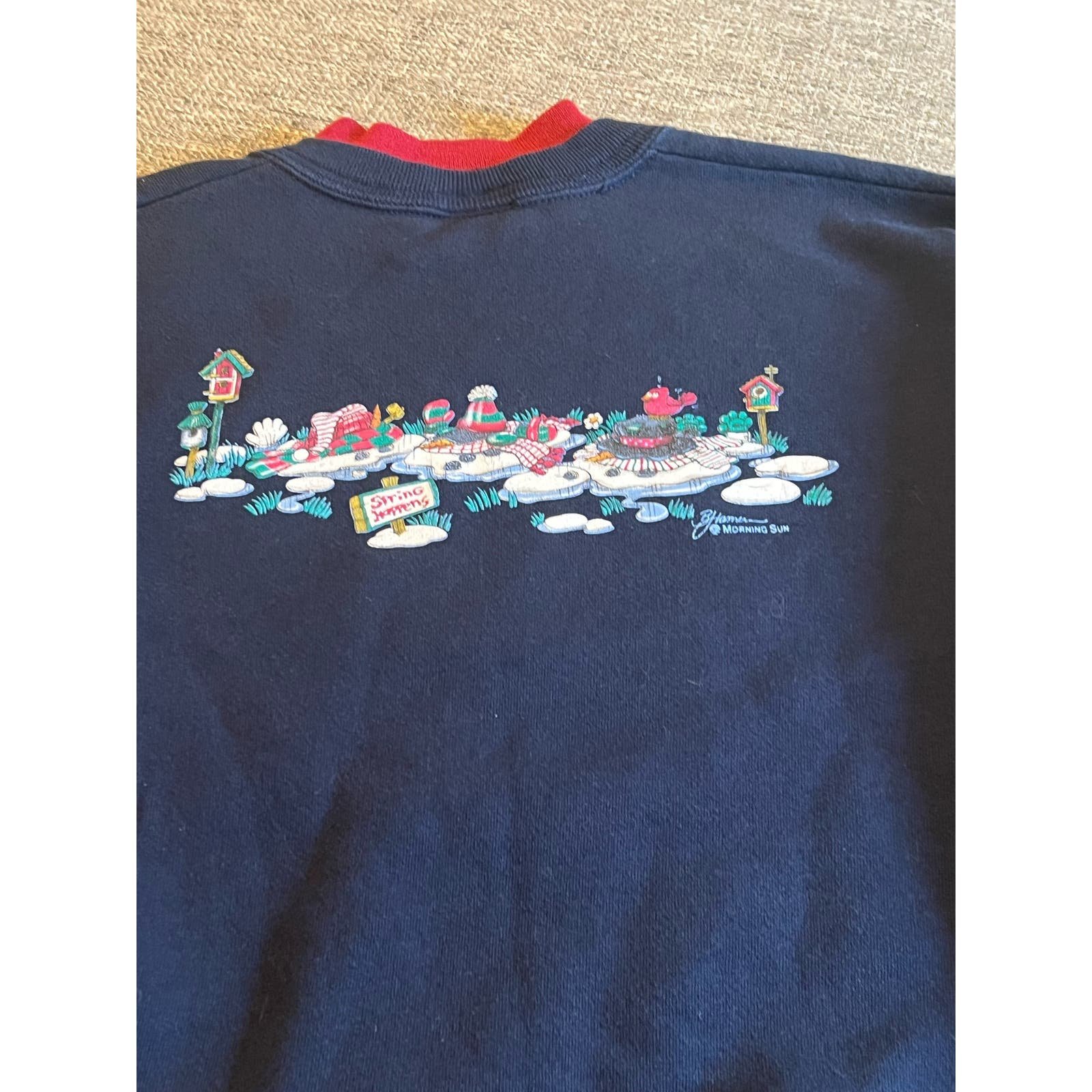 Amazing Vintage 90s Holiday Christmas Sweater - Snowmen Jbwy89Gto hot sale