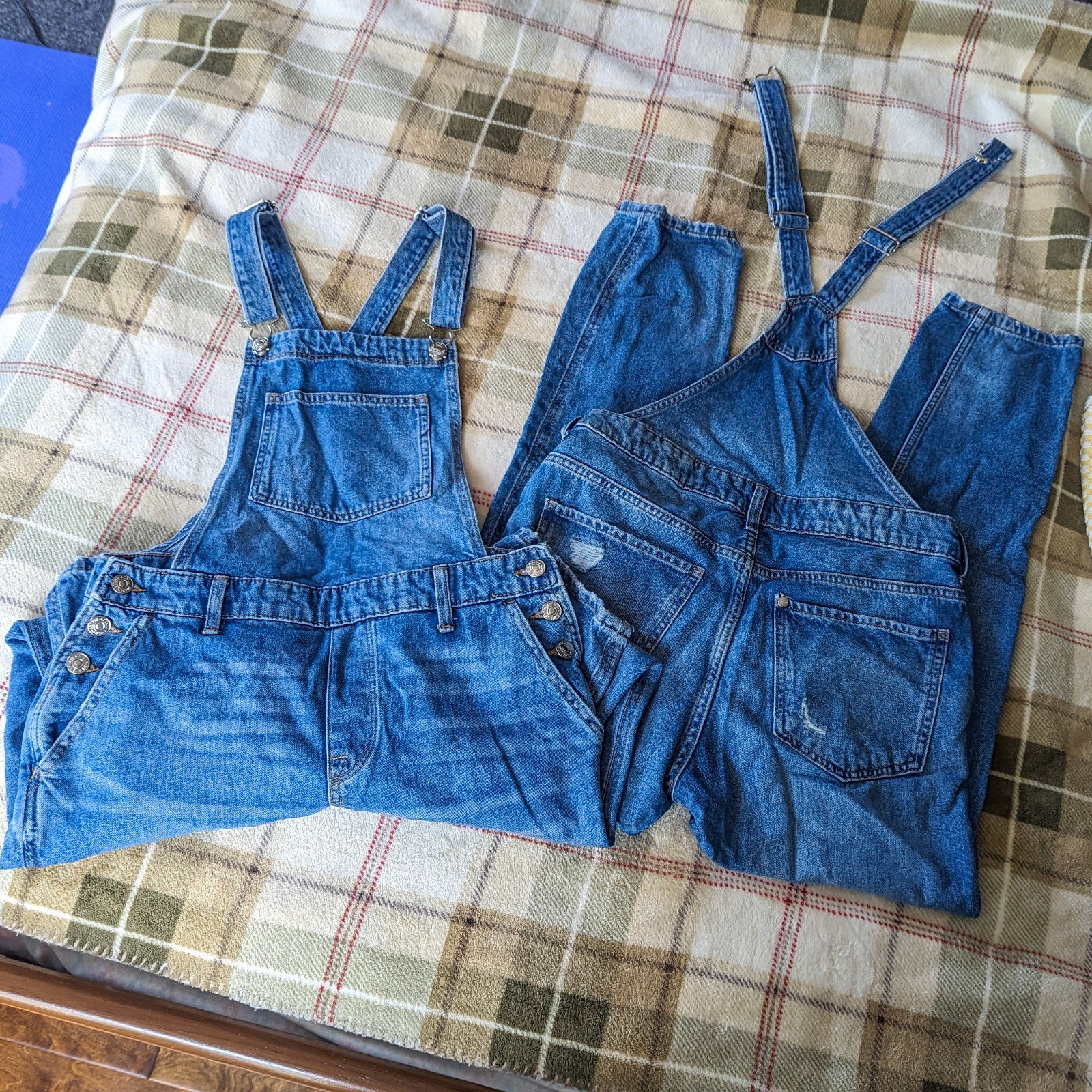 Personality 2 Pair H&M Denim Overalls, Size 2, Like New