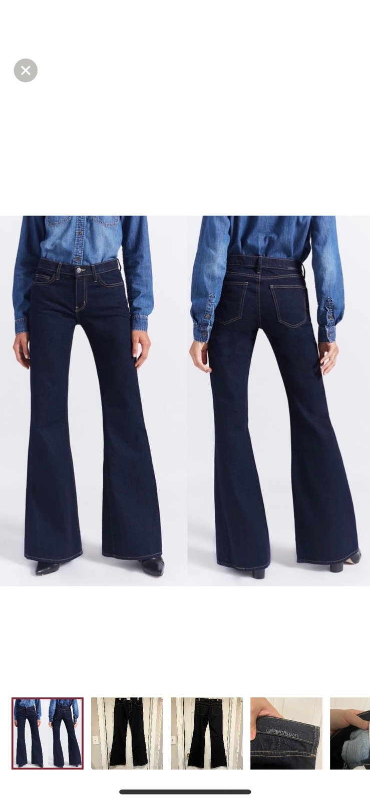 Comfortable Current/Elliott The Wray Wide Leg Jeans Hea