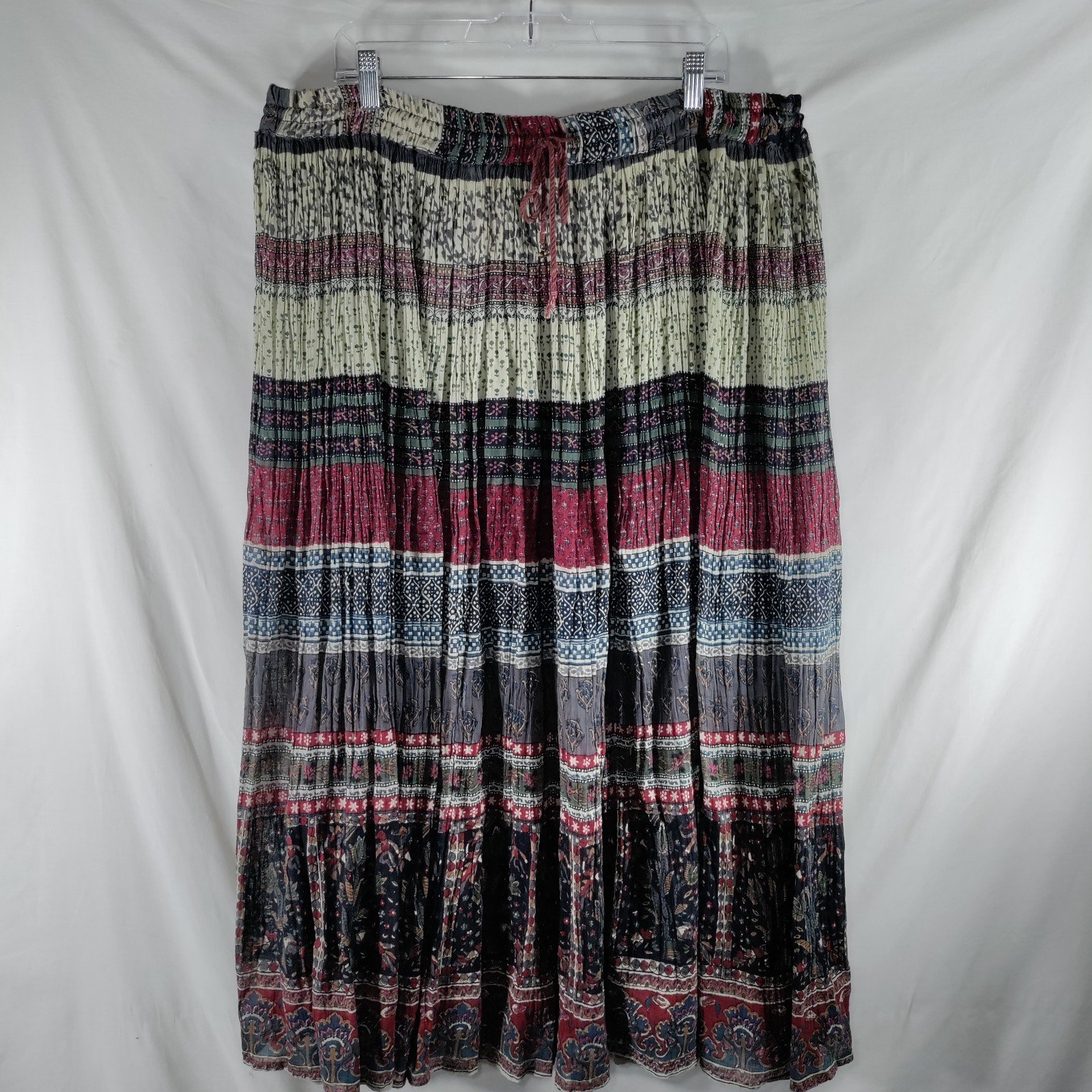 Discounted Basic Editions Boho Bohemian Maxi Skirt Wome