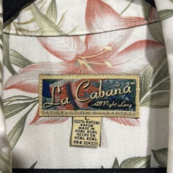 Factory Direct  Vintage La Cabana Hawaiian Floral Button Up Blouse L oSA7YefpE Fashion
