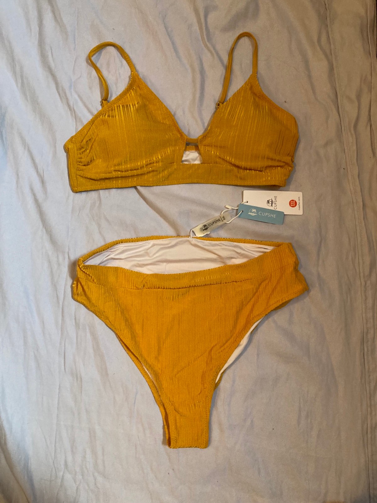 Beautiful Bikini, Yellow XXL Cupshe Bikini, Swimsuit LD