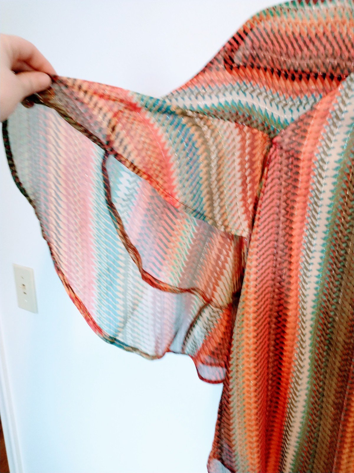 Custom Energe size small boho striped tunic with full cape sleeves Lwsy2x4DU Online Shop