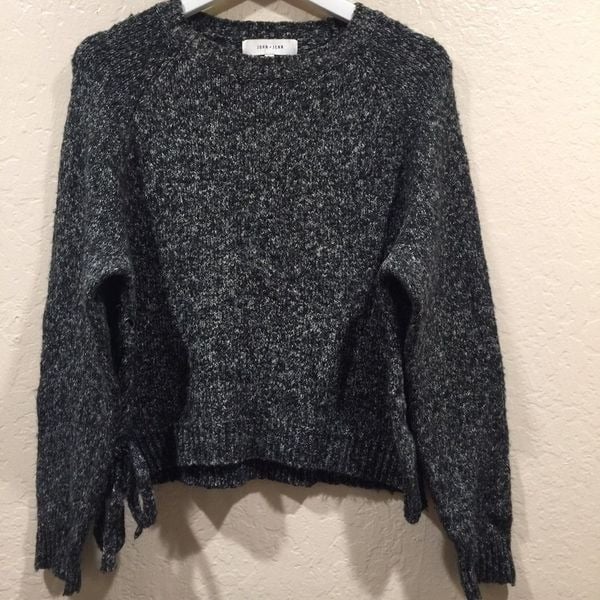 reasonable price John +Jenn Gray Lace up Corset Sweater