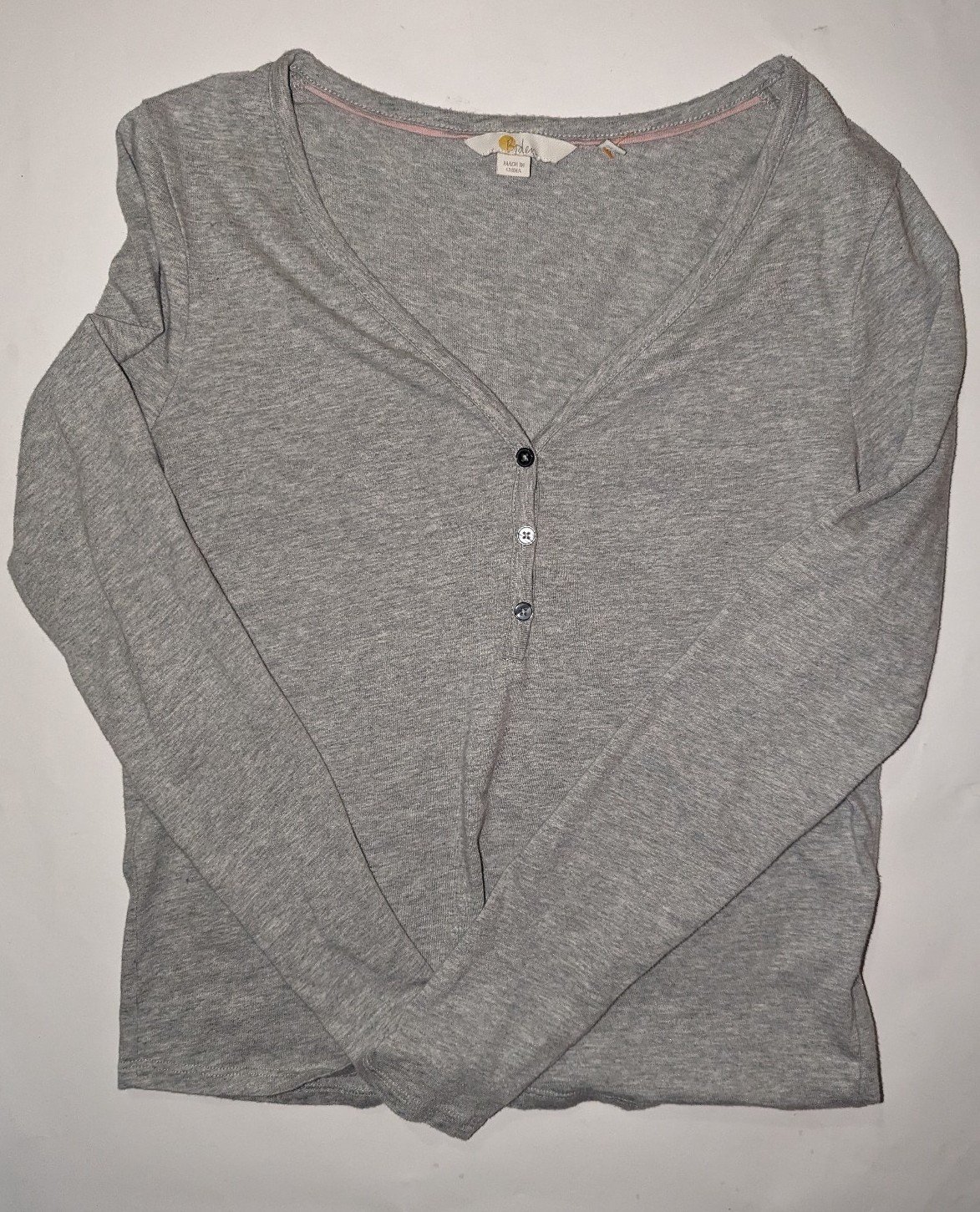 where to buy  Boden women´s grey Henley top NLEnhd