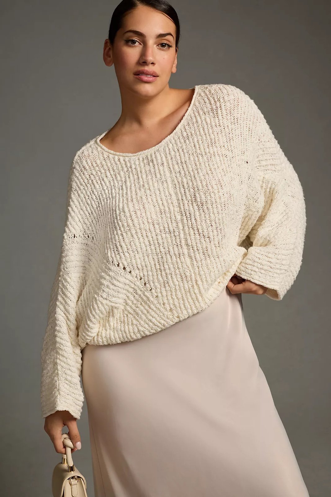 large selection NWT Anthropologie Crewneck Batwing Sweater, Ivory, Size XS O6cAE6wzS well sale
