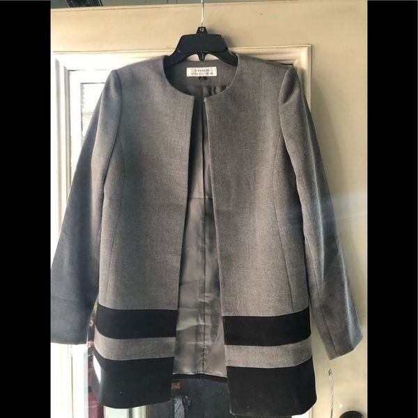 Special offer  NWT Tahari Gray and black open blazer oX94wYQ7r Everyday Low Prices