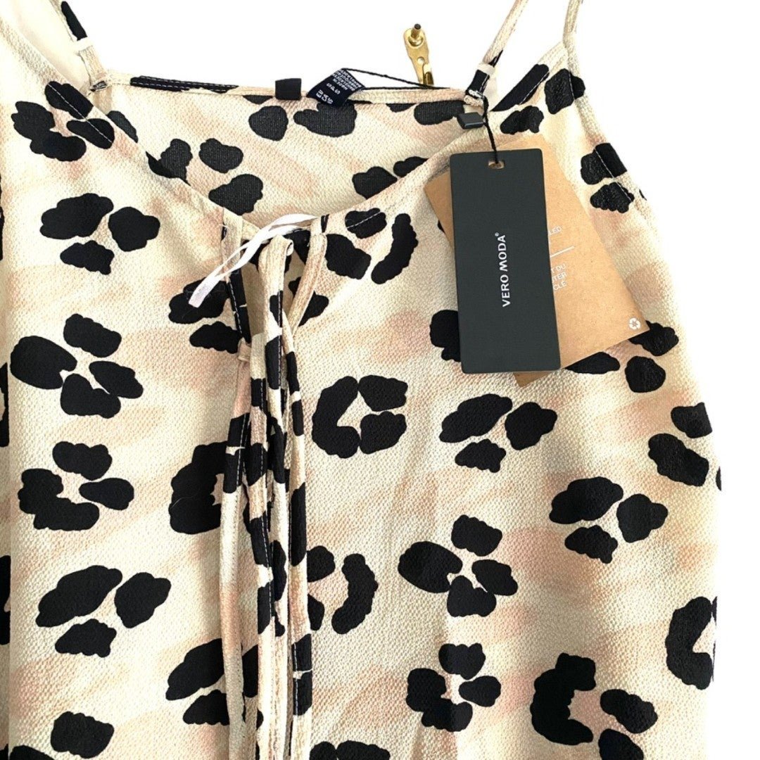 Great VERO MODA Leopard Print Midi Dress NWT Sz Sm gWWUkvgZj well sale