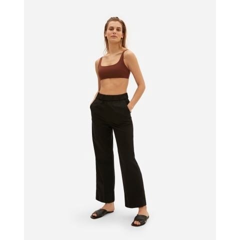 Exclusive Everlane The Easy Pant Pockets Pull On Organic Cotton Black Size 0 PBf9WHC6h Factory Price