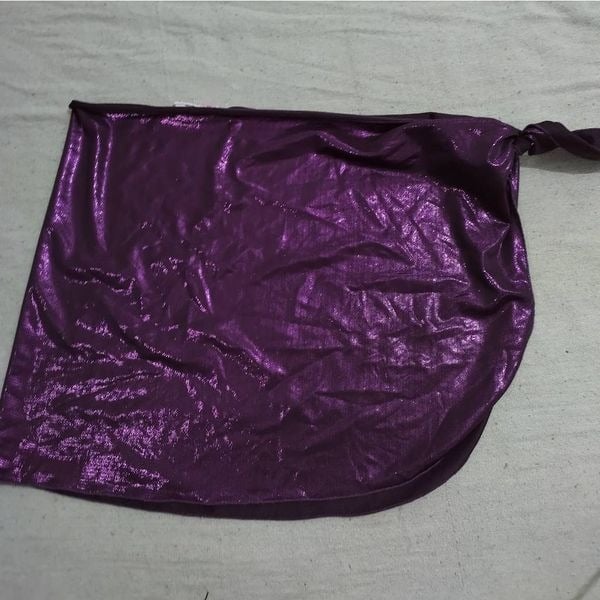 large selection Carabella purple glittery wrap coverup 
