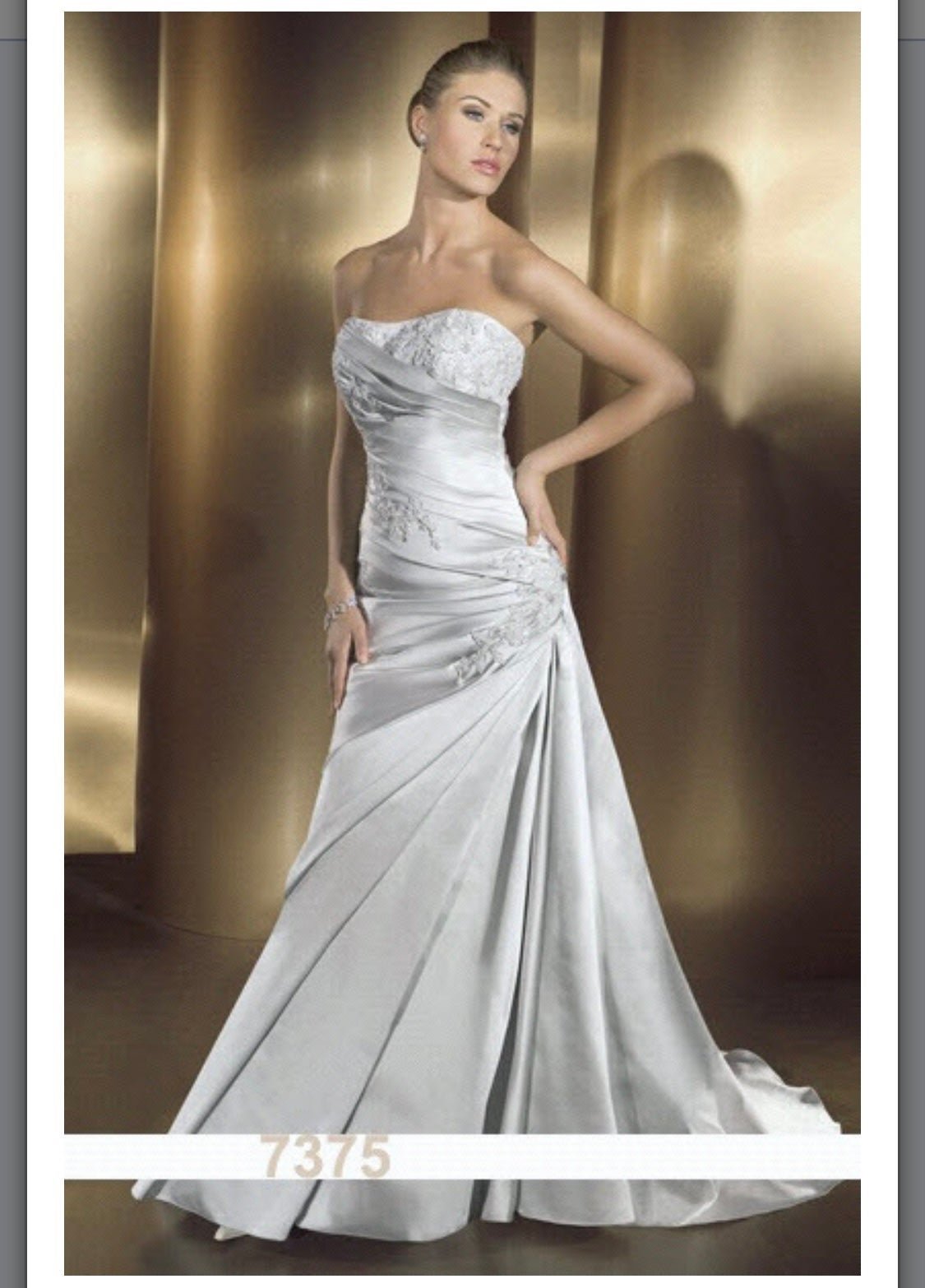 reasonable price ivory strapless fit n flare wedding dr