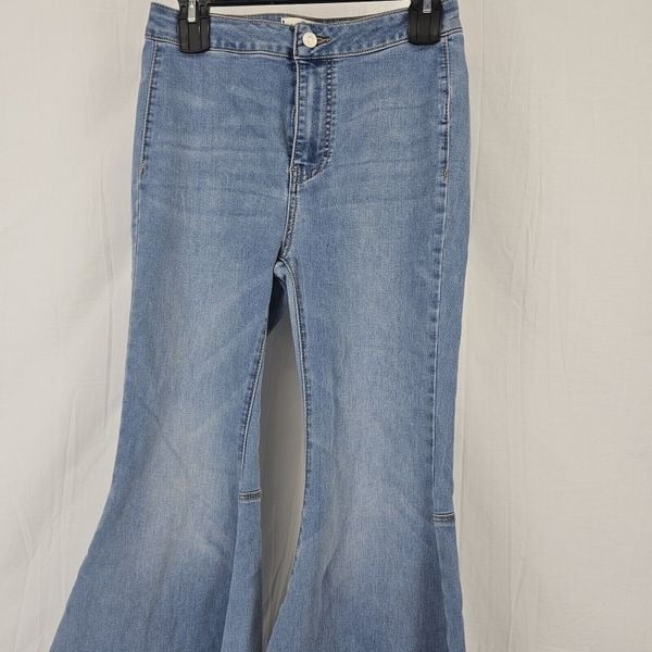reasonable price Free People Just Float On Flare Jeans Love Letters Size 26 OB589583 kFXCrKjhM Hot Sale