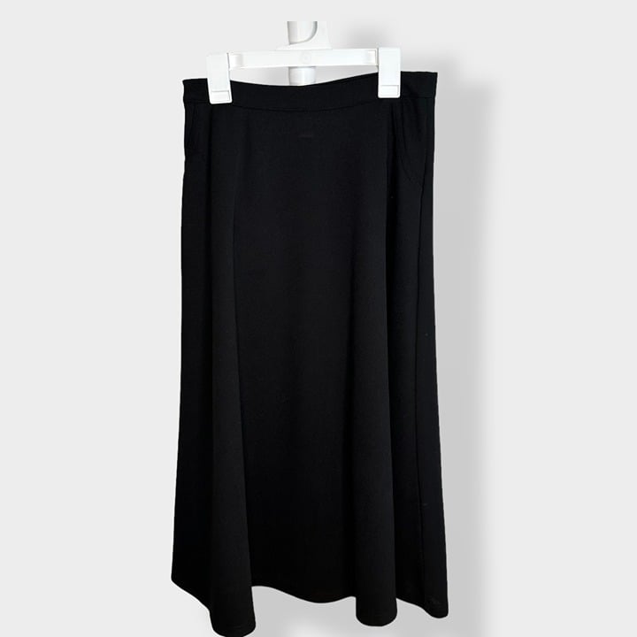 Simple SHEIN Black Maxi Skirt with Pockets S j1biWf7qB 