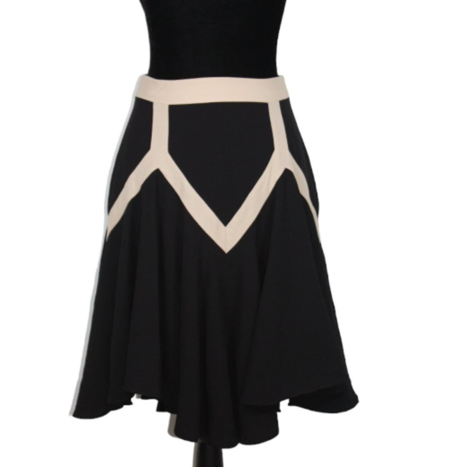 Latest  Leifsdottir Black Skirt with Geometric Design S