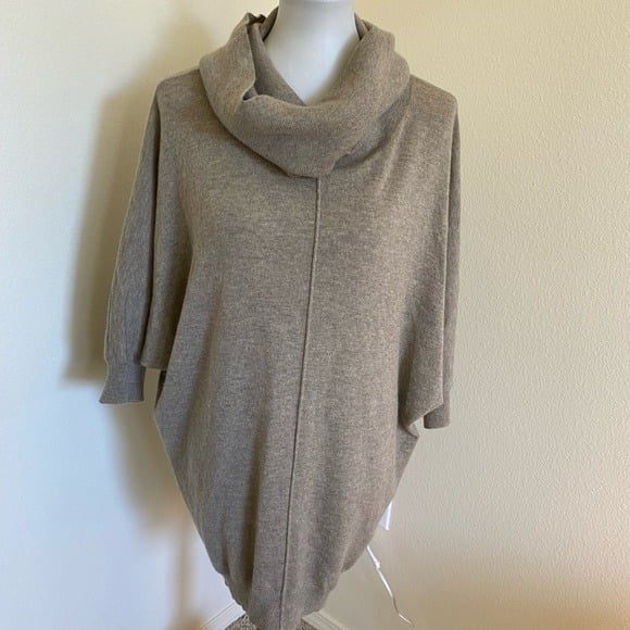 Simple Autumn Cashmere Women’s Sweater Grey Size Medium Cashmere Turtleneck Oversized MapgKLd8U Hot Sale