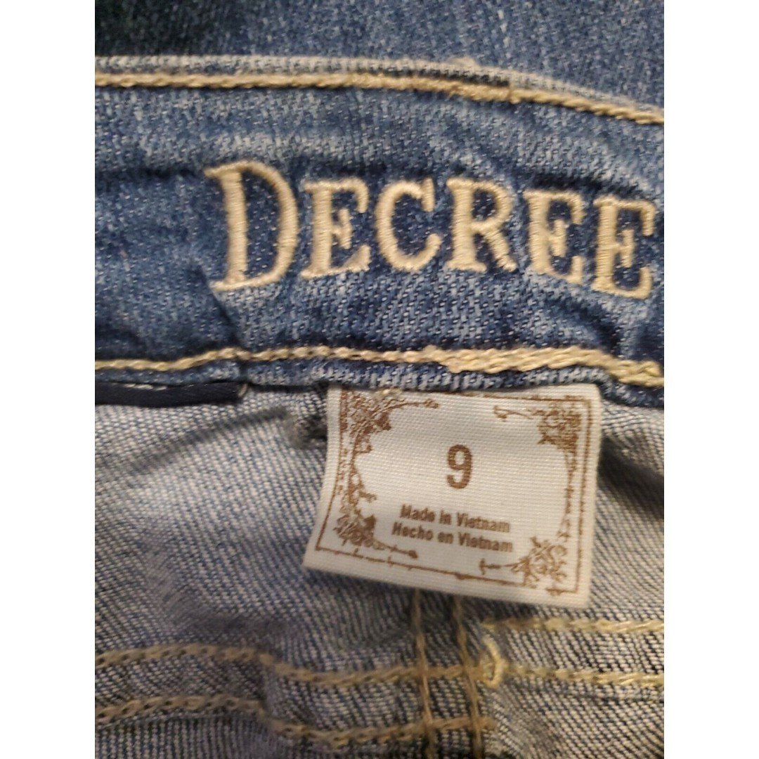 Perfect Decree Women´s Jeans Size 9 Blue Flare Distressed Factory Faded 90s Casual ok8hJYJor Cheap
