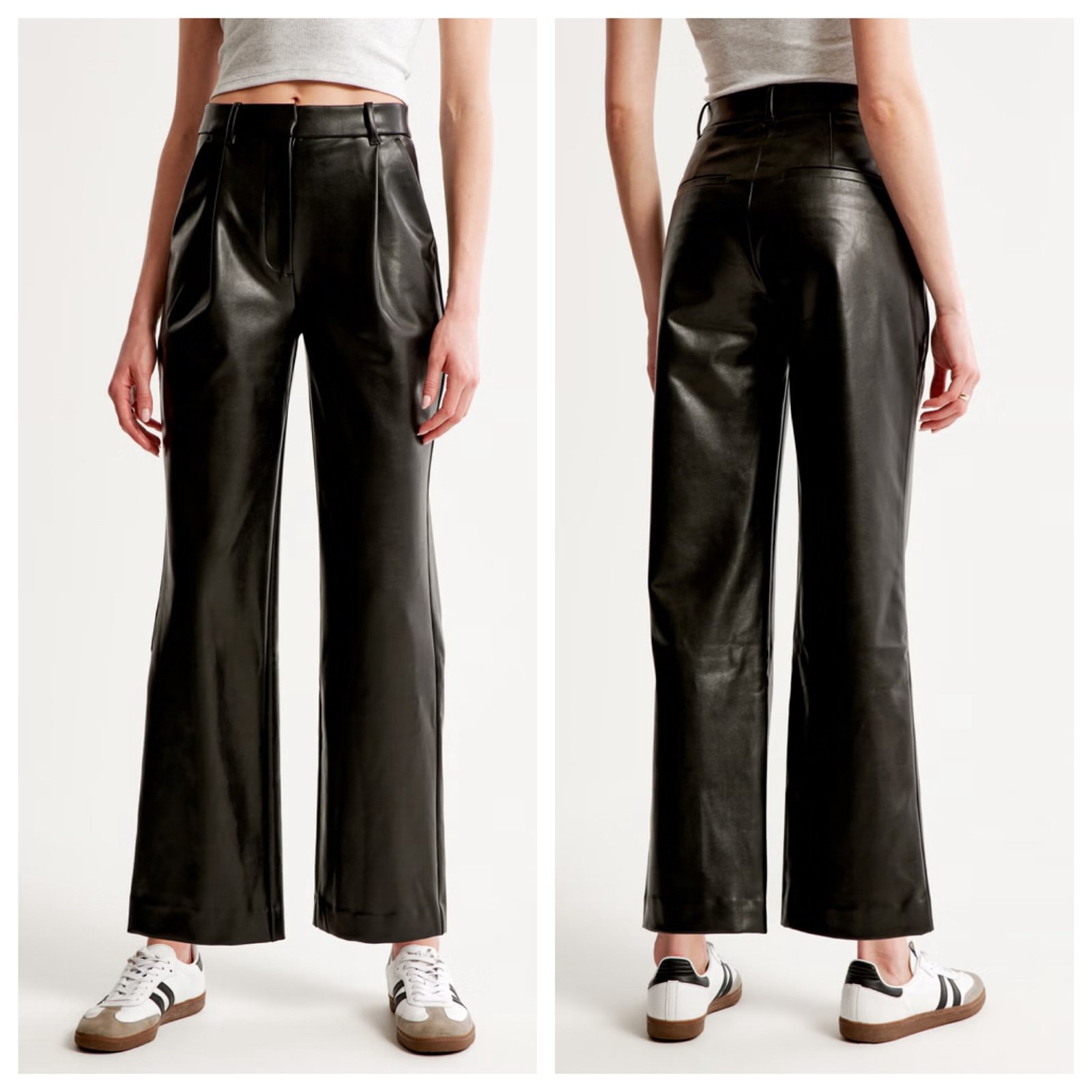 Classic abercrombie & fitch - vegan leather tailored st
